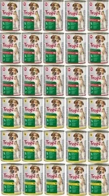 Obrázok produktu pre TROPI mokré krmivo pre psov 415 g MIX OF FLAVORS 30 kusov DOG