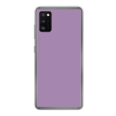 Produktbild von MuchoWow® Handyhülle Schutzhülle Hülle für Samsung Galaxy A41 Innenbereich - Violett - Farben - Farbe - Einfarbig Silikon Softcase Handy Hülle - Mobiltelefon