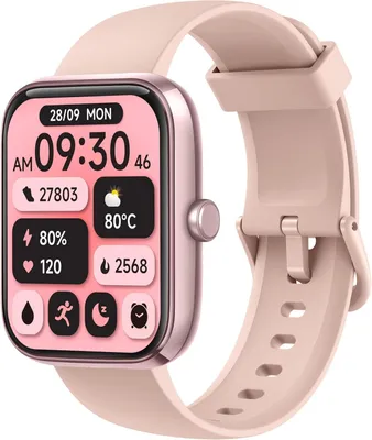 KALINCO Smartwatch 1.83 Zoll Alexa Eingebaut Fitnessuhr 100 Sportmodi Anruf Pulsmesser Schlafmonitor Wasserdicht für Android iOS