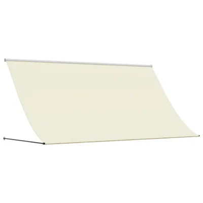Zdjęcie produktu dla vidaXL Wysuwana markiza kremowa 300x150 cm tkanina i stal