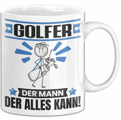 Produktbild von Golfer Tasse Geschenk für Golfer Der Mann Der Alles Kann Geschenkidee zum Geburtstag (Weiß)