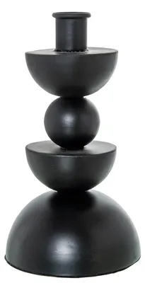 Produktbild von DRW Palmatoria aus Metall, Schwarz, 10 x 10 x 19 cm