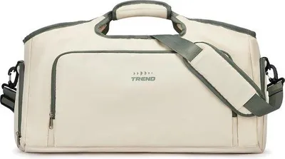 Image de Sac de sport imperméable avec compartiment à chaussures, couleur beige