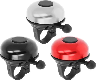 Produktbild von com-four® 3x klassische Fahrradklingel in mehreren Farben - "Ring-Ring"-Ton - Rad-Glocke für Lenker mit Ø 22 - 30 mm [Auswahl variiert]