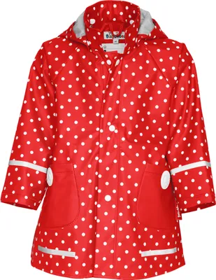Produktbild von PLAYSHOES Regen-Mantel Punkte, Regenmantel, Erwachsener, Polyester, Polyurethan, Rot, Weiß