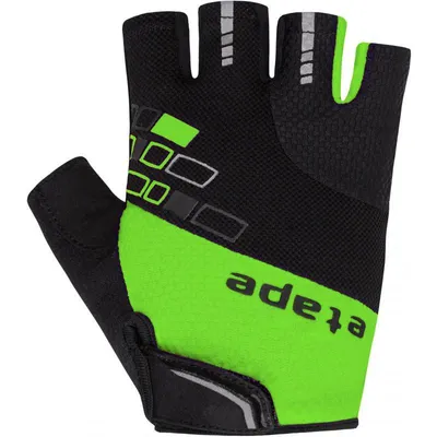 Obrázek produktu pro Rukavice Etape Winner krátké černá-zelená Velikost M 2204118-M