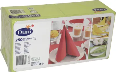 Produktbild von Duni Servietten kiwi 33x33cm 250 Stück