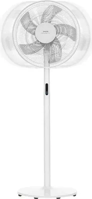 Image de Ventilateur sur pied Sencor SFN 4070WH, 40 cm, 8 vitesses, Télécommande, Hauteur réglable 69-131 cm