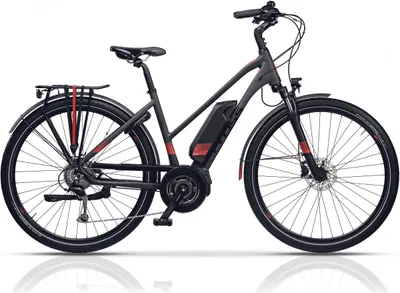Produktbild von Airtracks 28 Zoll Damen E-Bike SHIMANO STEPS E6000 Trekking Fahrrad 10 x Gang SHIMANO DEORE RD-T6000(48cm (Körpergröße 165-175cm))
