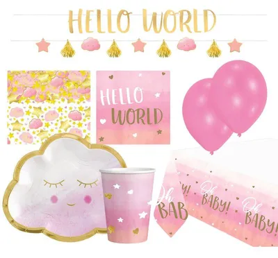 Produktbild von Oh Baby Girl Partyset 46-teilig