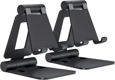Produktbild von Smartphone-Halterung 2 Stück Handy Ständer Faltbar & Verstellbar,Handy Halterung Tisch,Handyhalter universal,für 4–8 Zoll,Rutschfest,Kompakt & Tragbar