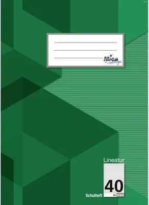 Produktbild von Schulheft A4 - Lineatur 40 - kariert mit umlaufendem Rand - 16 Blatt