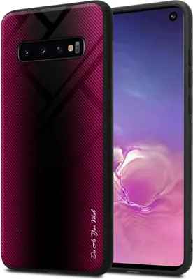 Produktbild von Cadorabo Hülle für Samsung Galaxy S10 4G Schutz Hülle in Pink Handyhülle TPU Etui Cover Case Tempered Glas