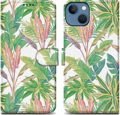 Produktbild von Cadorabo Schutzhülle für Apple iPhone 14 PLUS Hülle Design Grün Handyhülle Schutzhülle Etui Magnetisch Case Cover