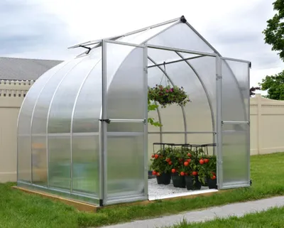 Obrázok produktu pre Palram skleník - Canopia Bella 8x8 dvojstenné dosky 6 mm 244 x 244 cm hliník