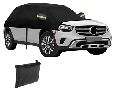 Obrázek produktu pro Poloviční garáž 420D Oxford pro Mercedes Benz GLC (modelové roky 2016-2022), vodotěsná, ochrana před povětrnostními vlivy