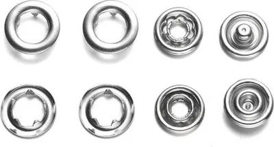 Produktbild von BabySnap Jersey Druckknöpfe (10,5mm) silber