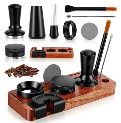 Espresso-Zubehörset 8-tlg., 51 mm, mit Tamperstation & WDT