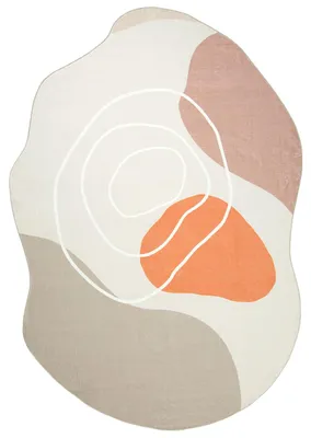 Produktbild von Mazovia Teppich Modern, Abstrakt - Bova Agolo - beige und orange, 160x220 cm, für Wohnzimmer