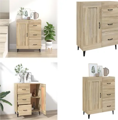 Obrázok produktu pre vidaXL Príborník Sonoma dub 69,5x34x90 cm materiál na báze dreva - Príborník - Príborníky - Skriňa - Úložná skriňa
