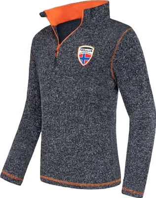 Produktbild von Nebulus Fleecepullover KYLE Herren, warmer Fleecepullover, Pulli aus Fleece mit Half Zip Reißverschluss, P5223 - Herren, navy-orange, XL