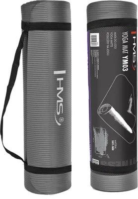Image de Tapis de yoga antidérapant - 183 cm de long Tapis d'exercice pour un confort maximum Gris