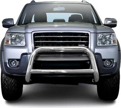 Image de Pare-Buffle Avant Pour Ford Ranger 2006-2011 en Acier Inoxy Argent
