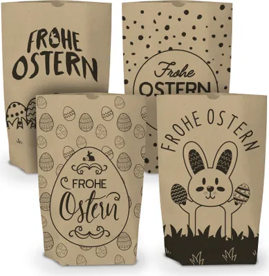 Produktbild von 40x itenga Geschenktüte Frohe Ostern MIX