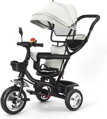 Productafbeelding van Schaalbare 4-in-1 Driewieler met Omkeerbaar Zitje voor Kinderen van 9 tot 60 Maanden