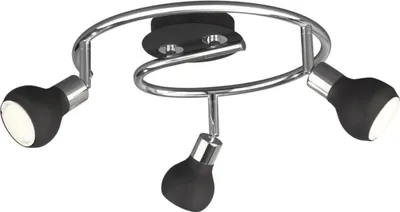Produktbild von Rondellspot Spotspirale Schwarz 3 Flg. Ø 30cm