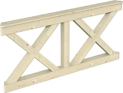 Produktbild von Brüstung Andreaskreuz SKAN HOLZ Nancy Gr. 3 natur