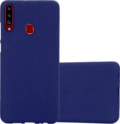 Produktbild von Cadorabo Schutzhülle für Samsung Galaxy A20s Hülle in Blau Handyhülle TPU Etui Cover Case