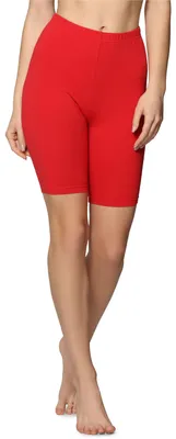 Image de Leggings courts en coton pour femme Bellivalini BLV50-157 (rouge, XXL)
