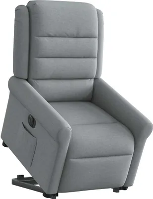 Immagine prodotto di Poltrona Reclinante Alzapersona Elettrica Grigio Chiaro Tessuto