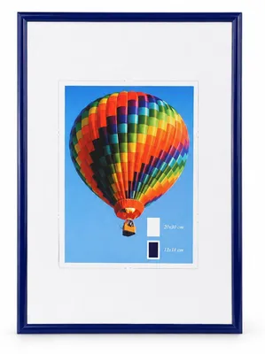 Produktbild von Ideal Life Kunststoff Bilderrahmen Wanddeko Collage Poster Bilder Foto Rahmen - Farbe: Blau | Format: 20x30