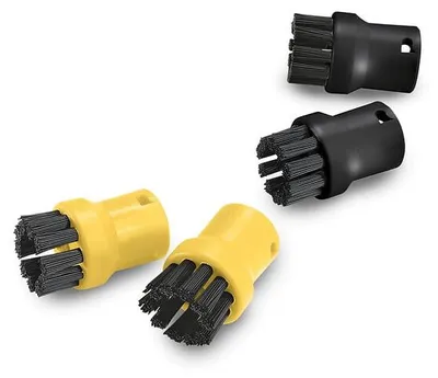 Image de Set de brosse ronde - Noir et jaune - 4 pièces