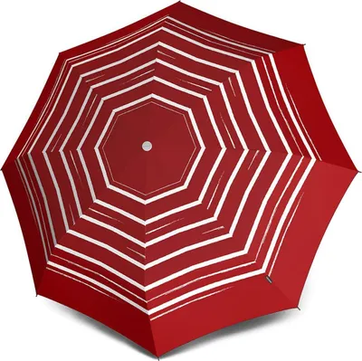Image de Knirps parapluie canne parapluie 930 Stick Long Automatic Stripe Art Red rouge