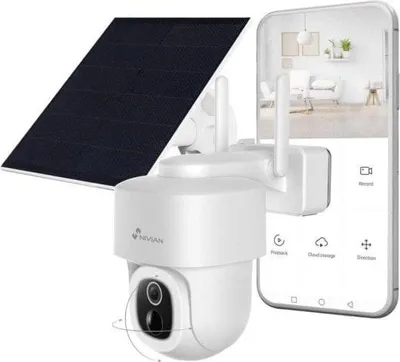 Immagine prodotto di Telecamera Nivian NVS-IPC-08-BATSOLAR-L 2.5K WiFi motorizzata con batteria e pannello solare esterno
