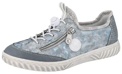 Produktbild von RIEKER Damen Sneaker blau Kunstleder - Größe: 40