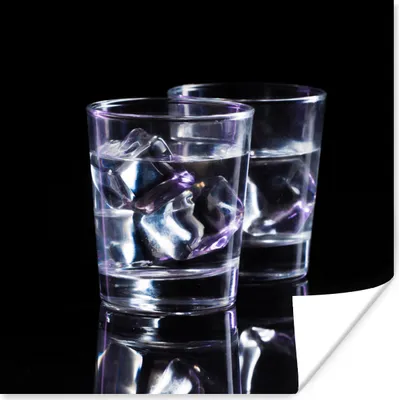 Produktbild von MuchoWow® Poster Alkohol - Gläser - Getränke 50x50 cm - Wohnzimmerdekoration