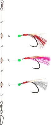 Obrázok produktu pre DAIWA Grandwave náväzec na tresku a uhla s rybou kožou, na rybolov, 135 cm, červeno-biely, 16517-225