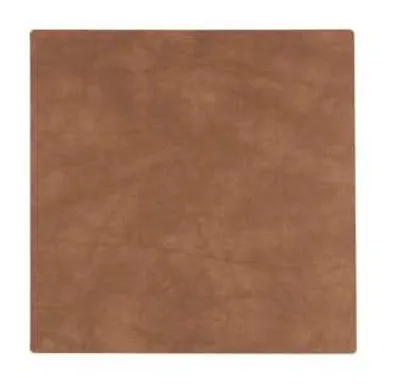 Image de LIND DNA Dessous de verre Nupo - Cuir - Nature - 10 x 10 cm