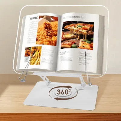 Immagine prodotto di Supporto regolabile per libri con rotazione a 360 gradi