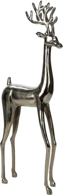 Produktbild von Großer Metall Hirsch (HxBxT) ca. 78 x 10 x 32 cm, Dekofigur für herbstliches und weihnachtliches Ambiente