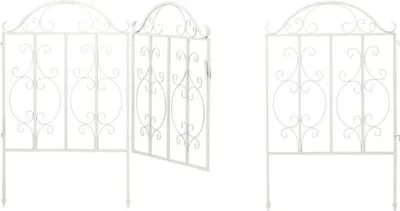 Immagine prodotto di Cancello da giardino bianco, 3 parti