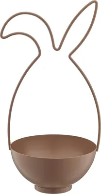 Produktbild von Deko-Korb - 17 x 36 cm - Mocca - Metall