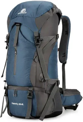 Produktbild von 70-Liter-Rucksack mit Regenhülle, wasserdichter Wanderrucksack für Damen und Herren, leichter Campingrucksack für Outdoor-Aktivitäten und Reisen