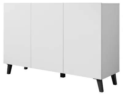 Produktbild von MIRJAN24 Kommode Phuket 120, Kommode mit drei Drehtüren (Farbe: Weiß)