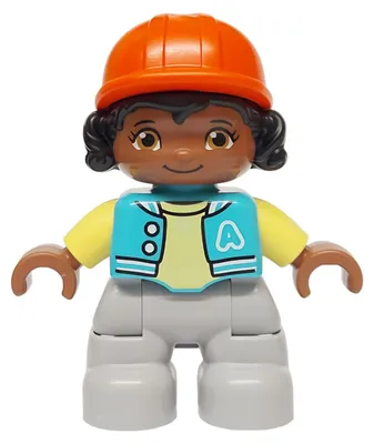 Produktbild von LEGO Minifigur Duplo Figure Lego Ville, Child Girl, Light Bluish (47205pb113)
