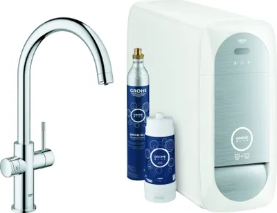 Produktbild von GROHE Blue Home, Standard, Graphit, Hebelgriffe, Einzelbild, Typ C, Keramik